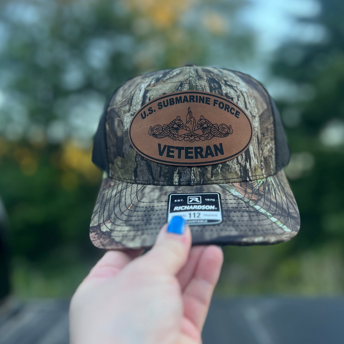 US Submarine Force Veteran Camo Richardson 112P Trucker Hat