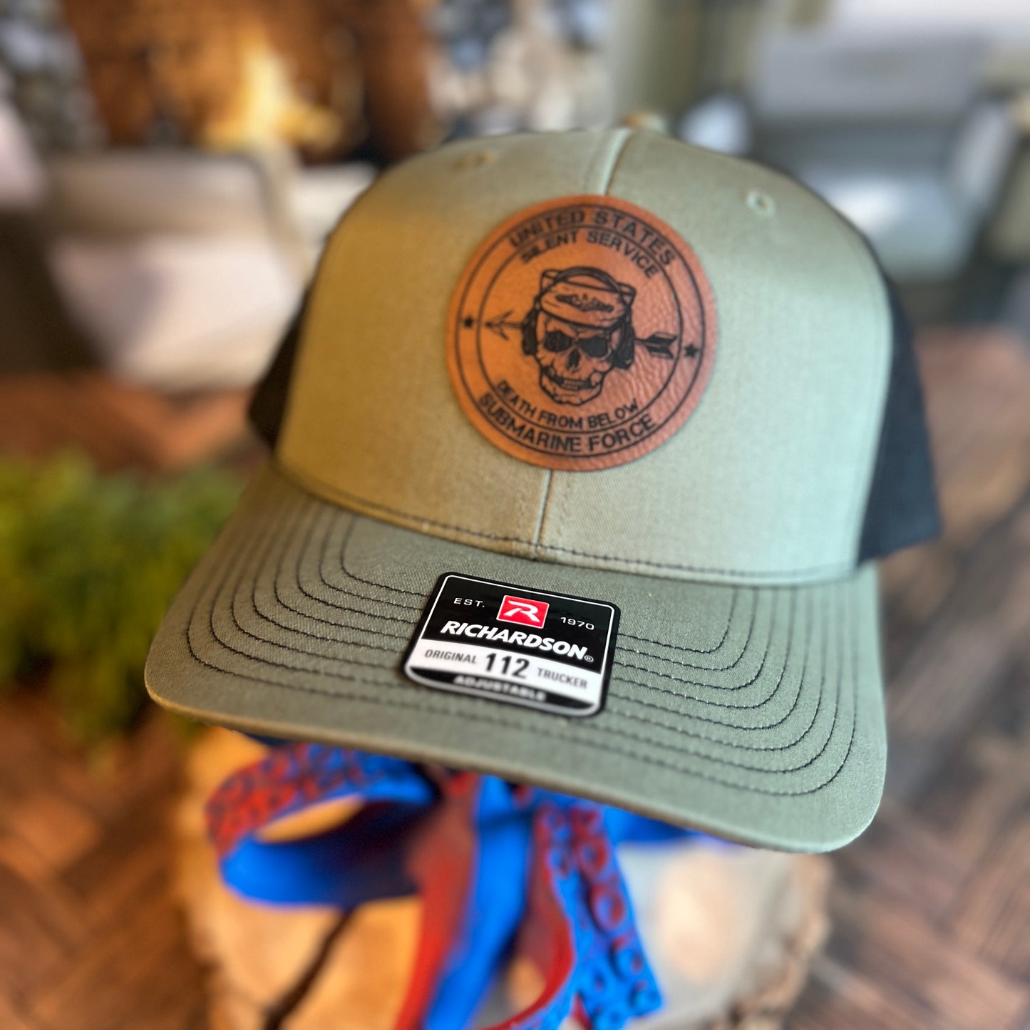 United States Submarine Force Silent Service Death From Below Loden/Black Richardson 112 Trucker Hat