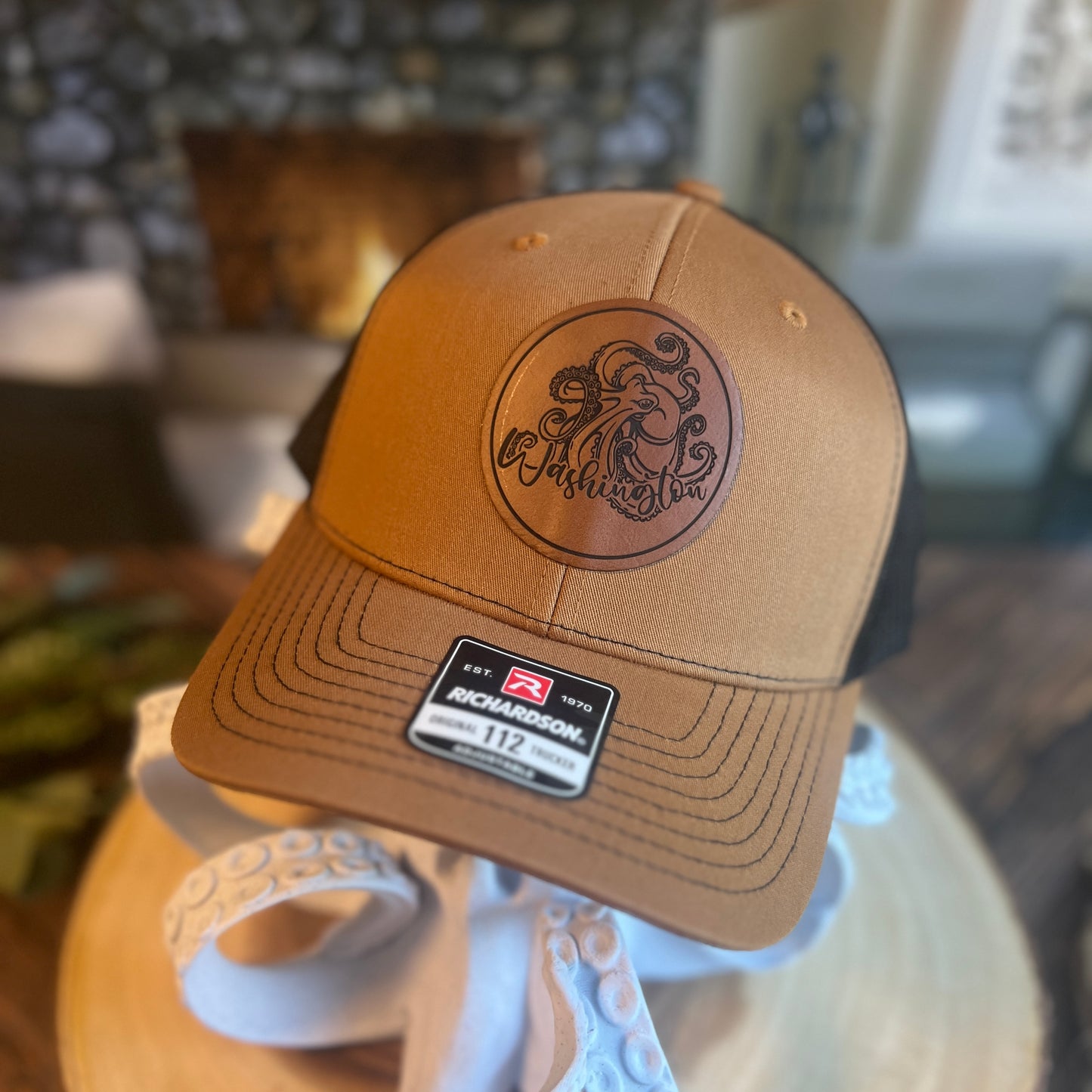 Kraken 112 Carmel/Black Richardson Trucker Hat