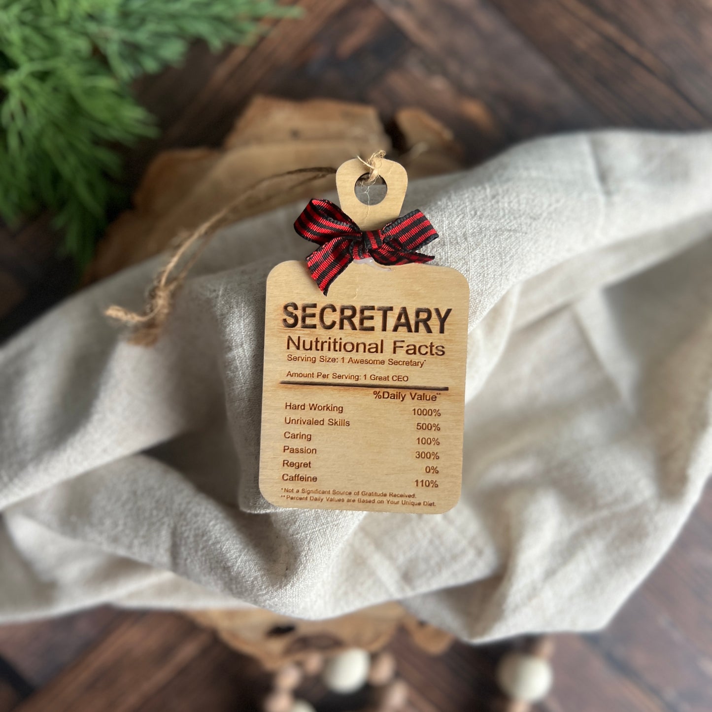 Secretary Ornament or Magnet