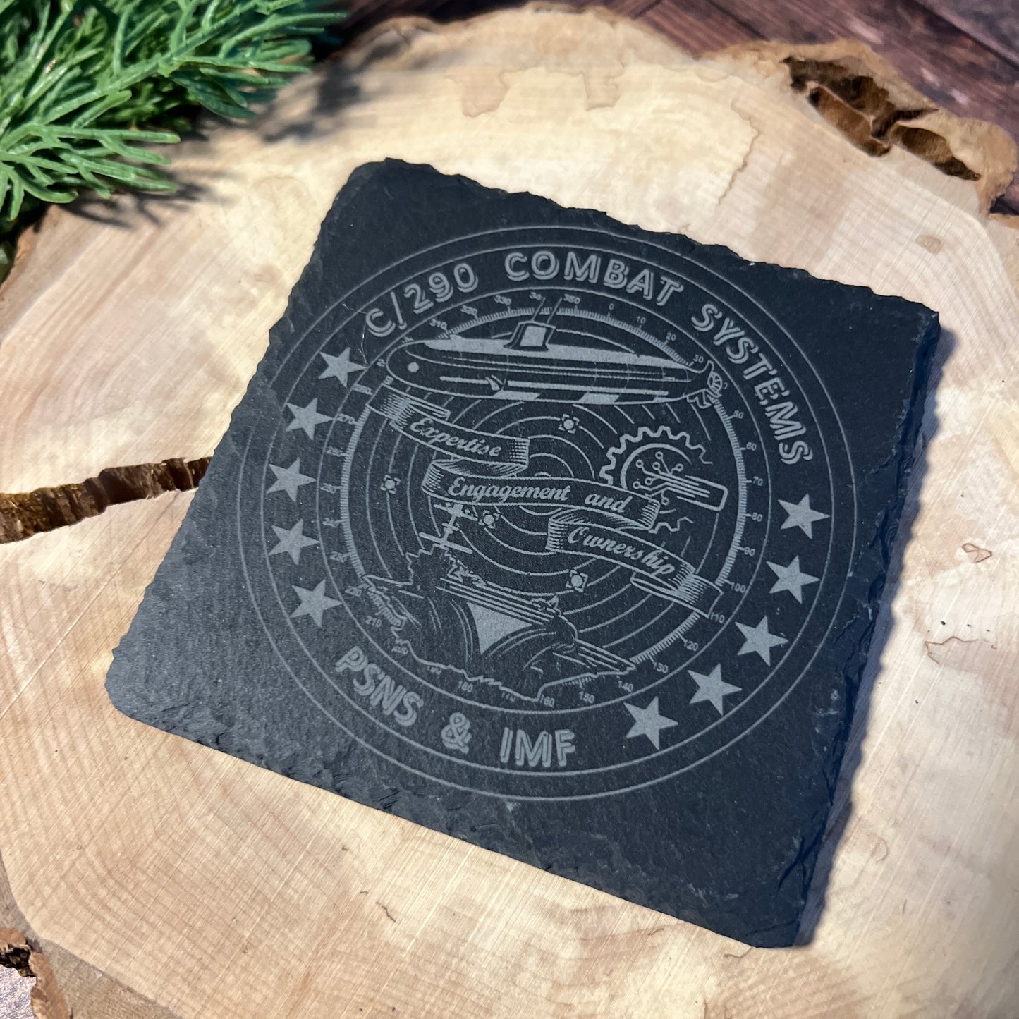 Code 290 Set of 4 Slate Coaster