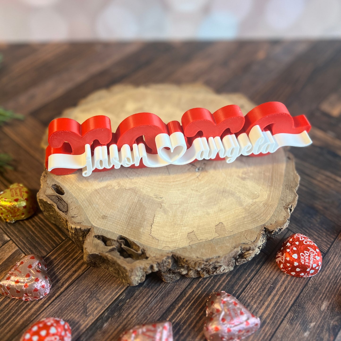 XOXO Personalized 3D Printed Sign