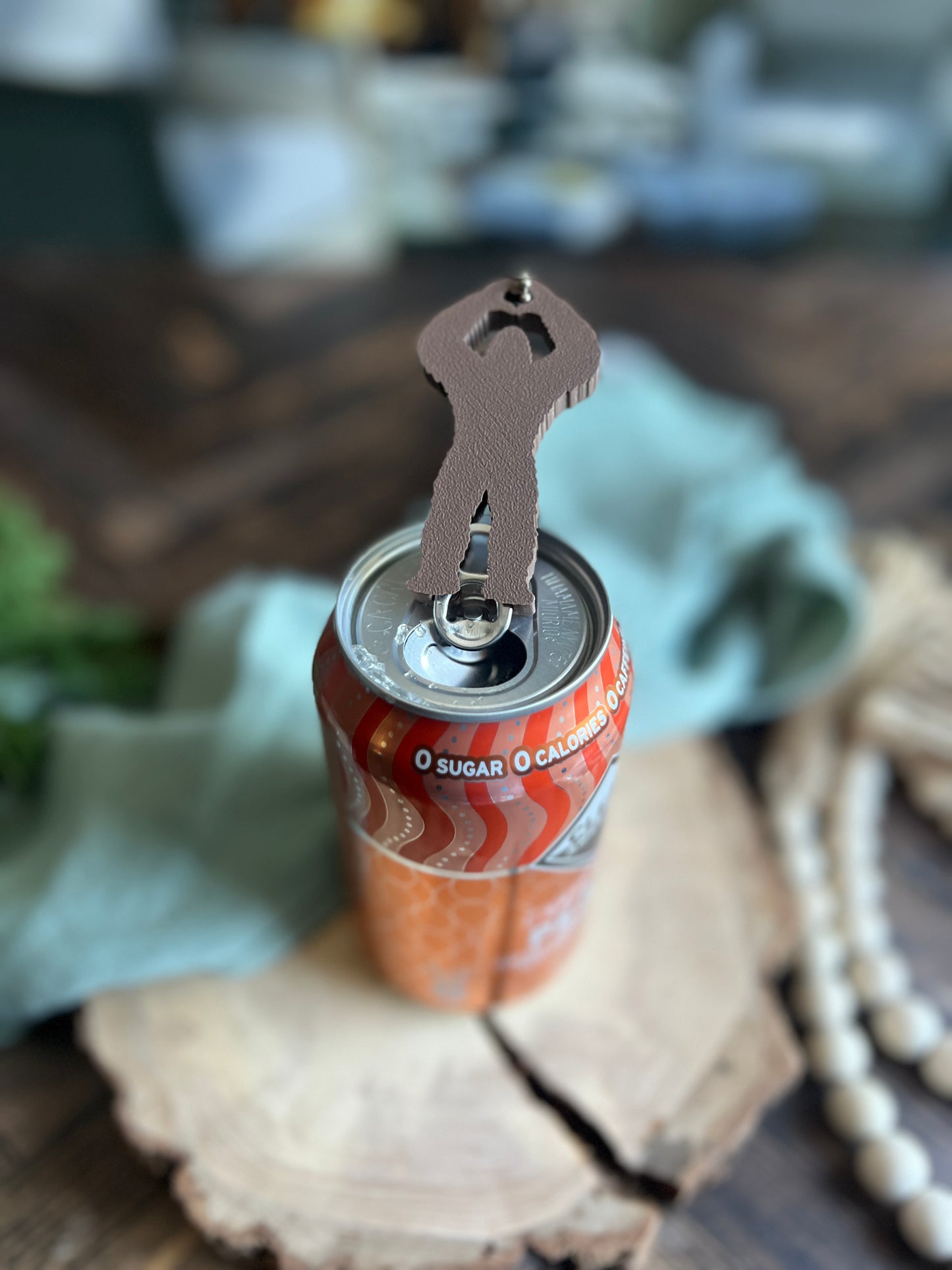 Bigfoot Soda Can Opener Keychain