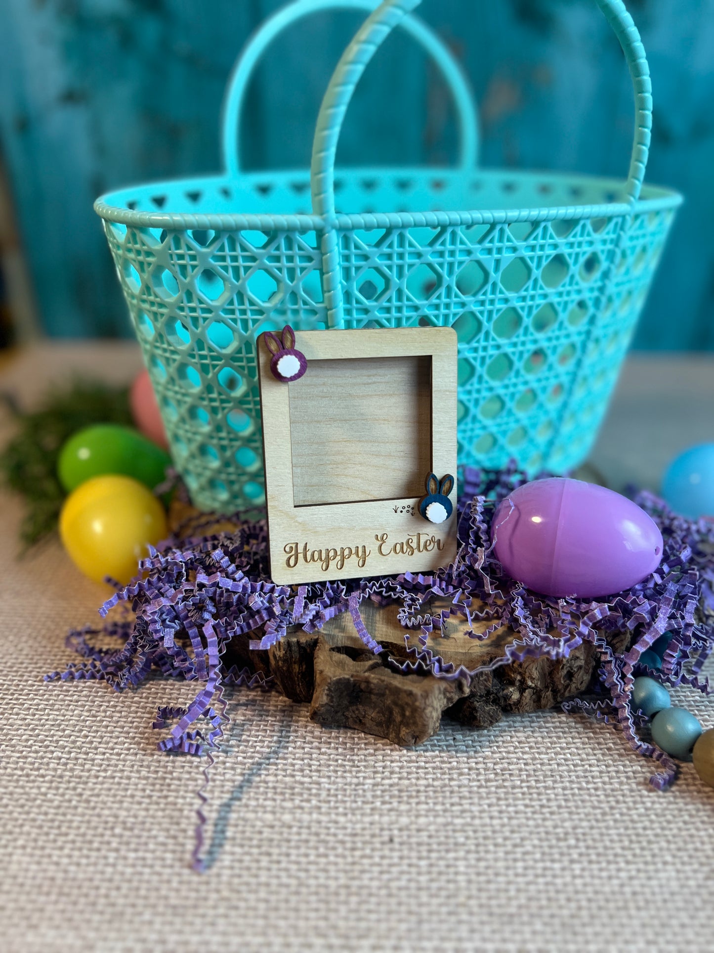 Happy Easter Mini Photo Frame Magnet