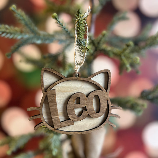 Kitty Personalized Ornament