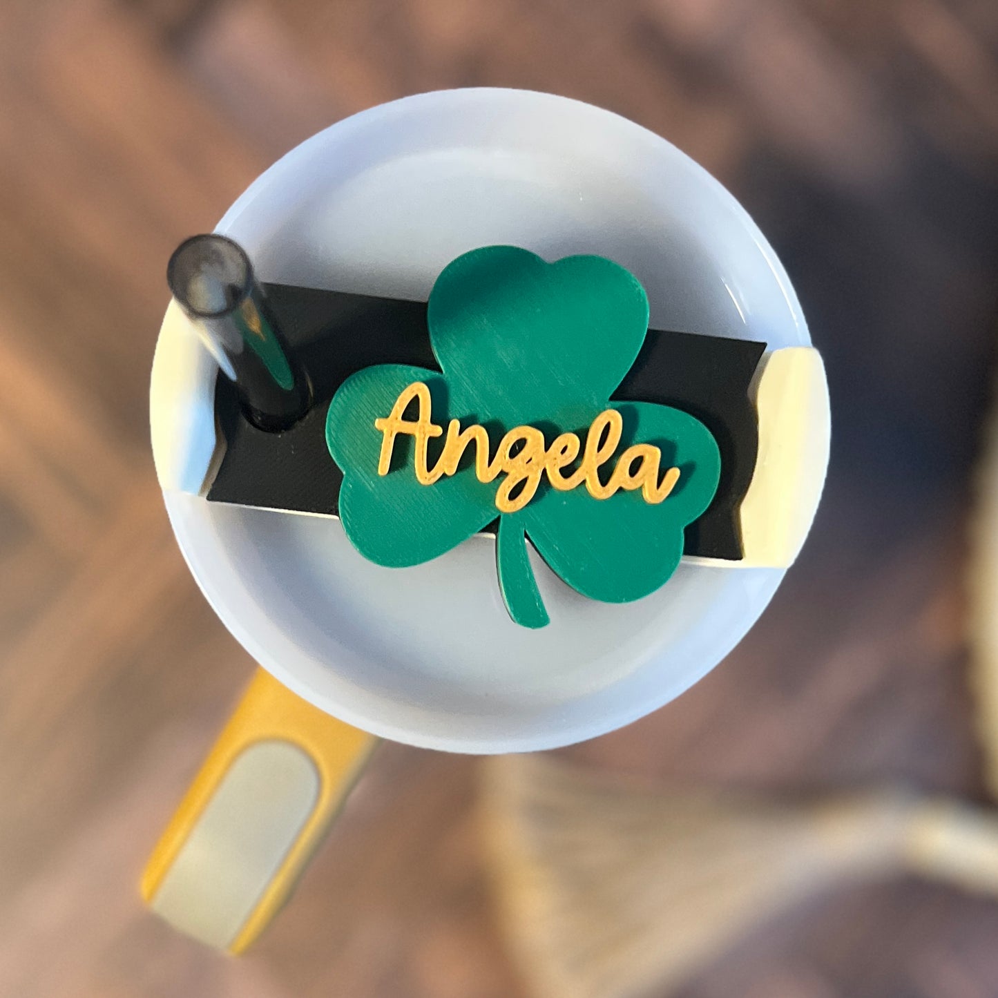 Shamrock Personalized Tumbler Topper