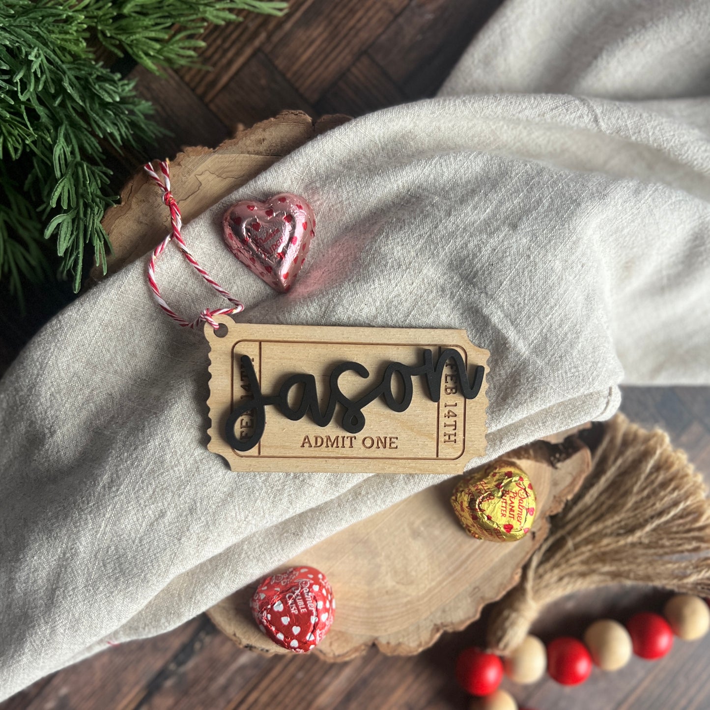 Valentine's Ticket Tag