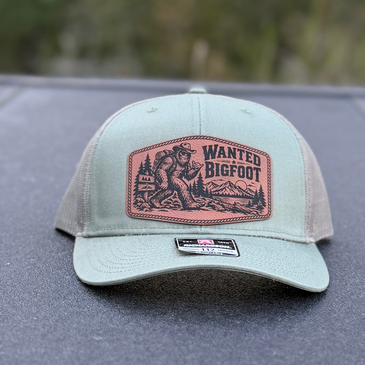 Wanted Bigfoot Richardson 112 Trucker Hat