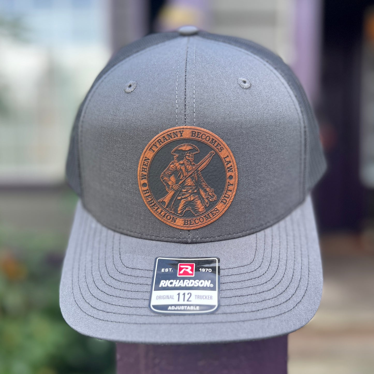 When Tyranny Becomes Law Rebellion Becomes Duty Richardson 112 Trucker Hat