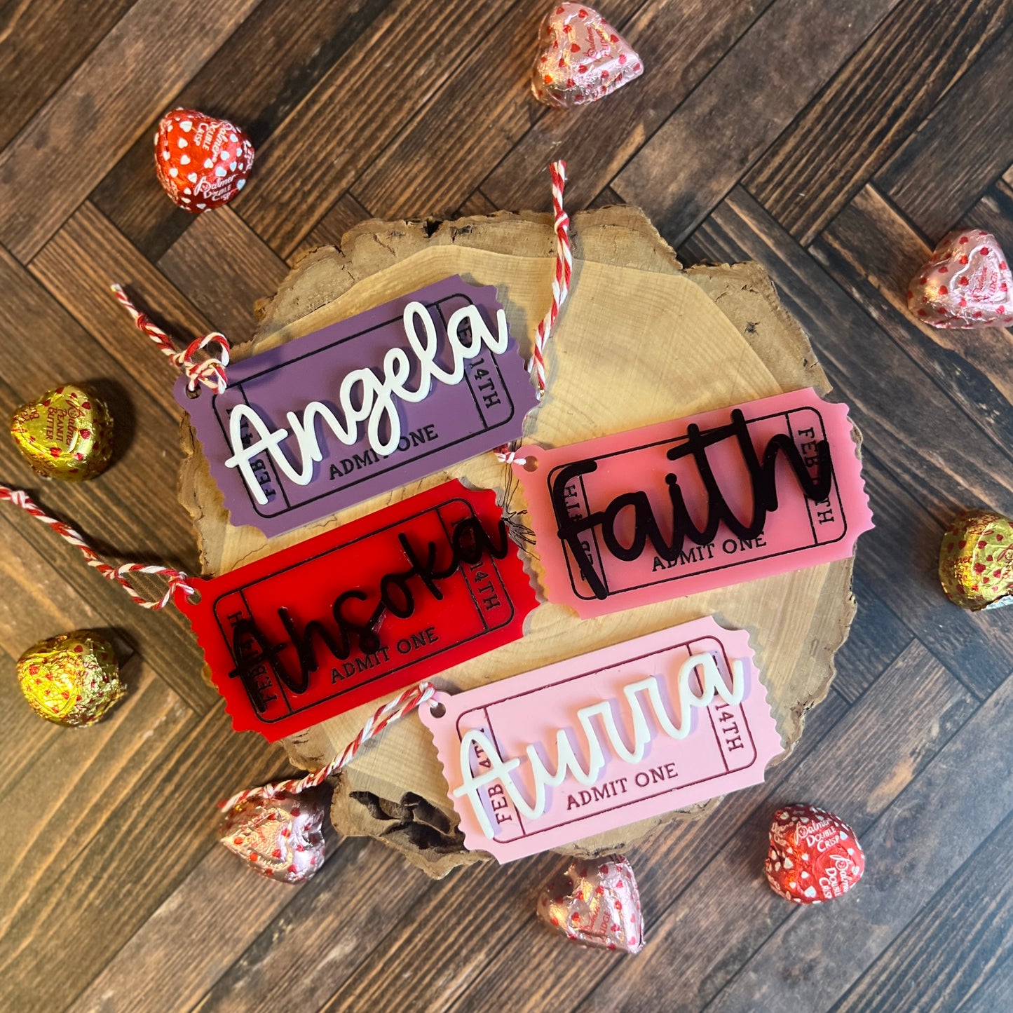Valentine's Ticket Tag