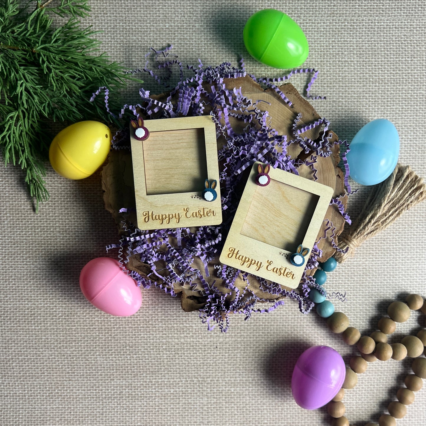 Happy Easter Mini Photo Frame Magnet