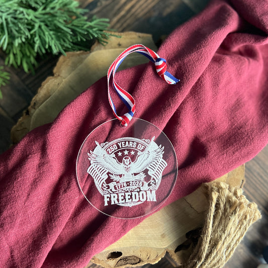 America 250 Christmas Ornament