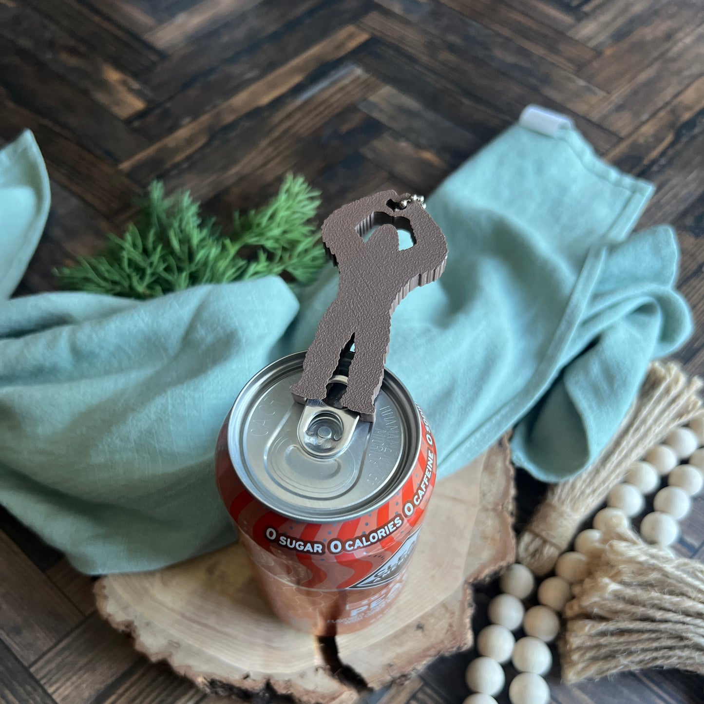 Bigfoot Soda Can Opener Keychain