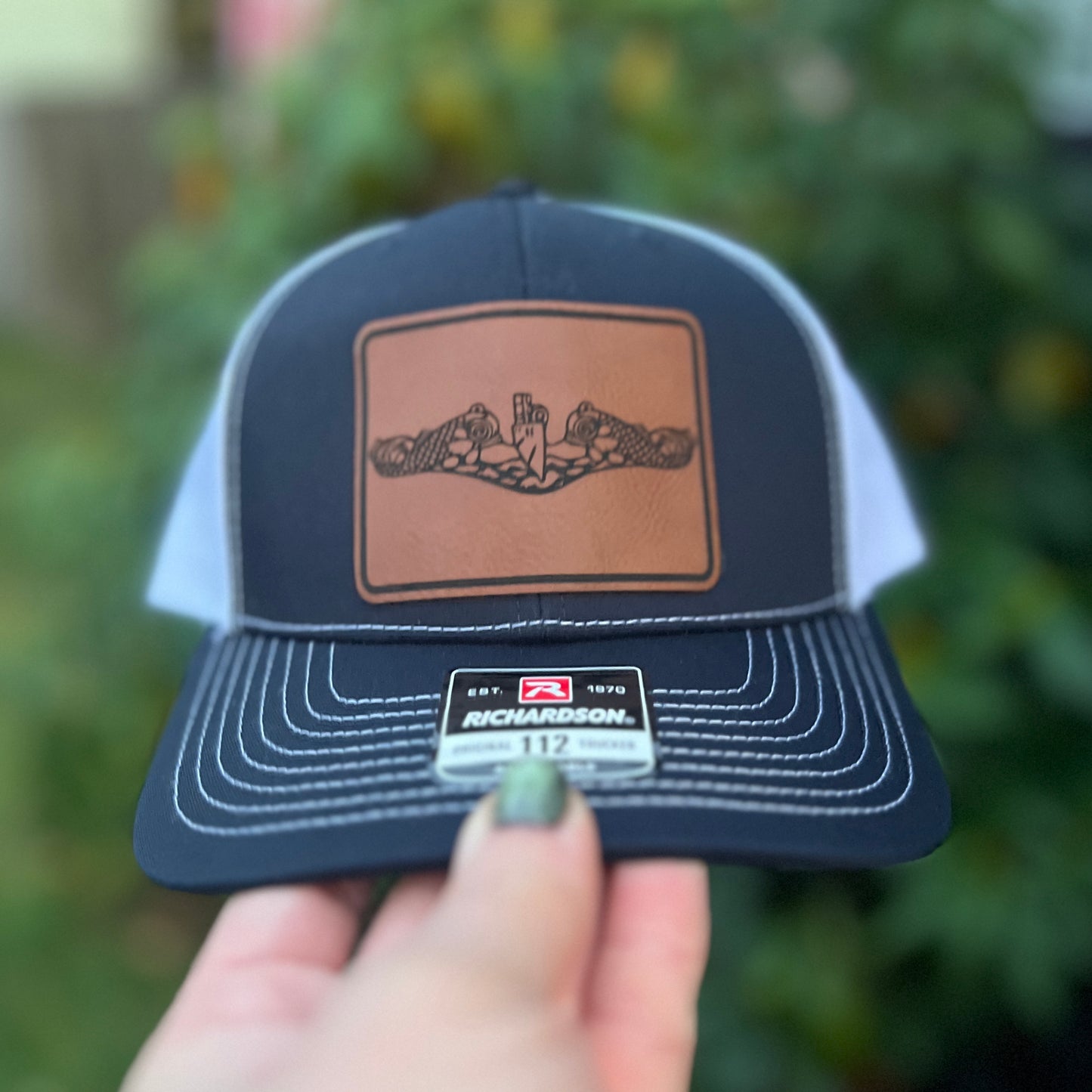 Dolphin Hat Navy/White Richardson 112 Trucker Hat