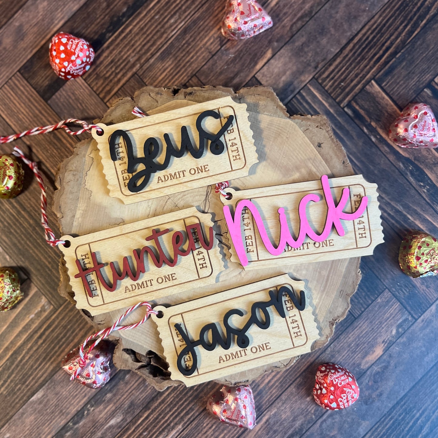 Valentine's Ticket Tag