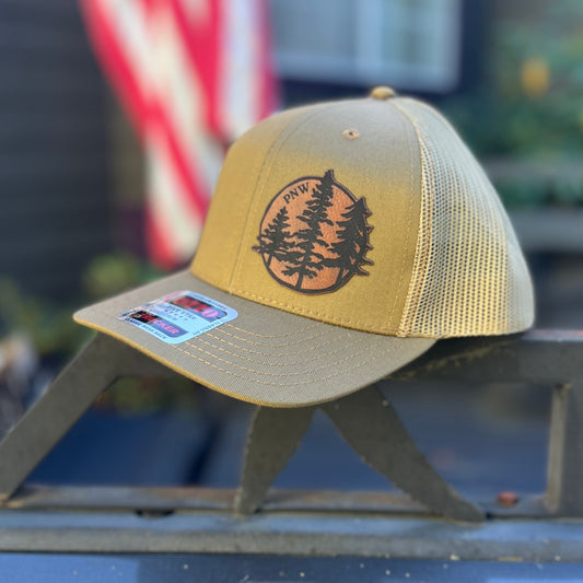 PNW Trees Coyote Brown Otto Classic Trucker Hat