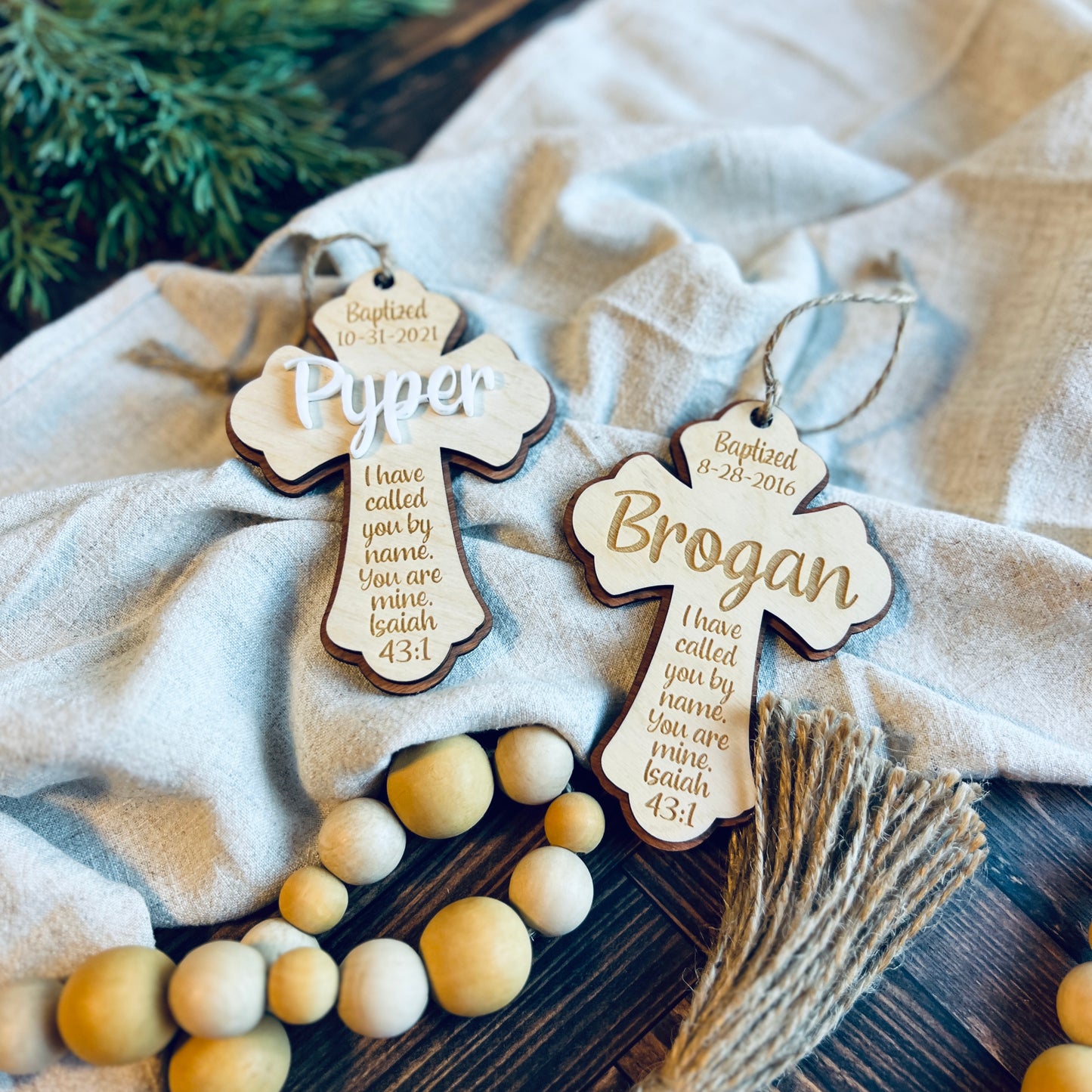 Baptism Cross Keepsake Ornament