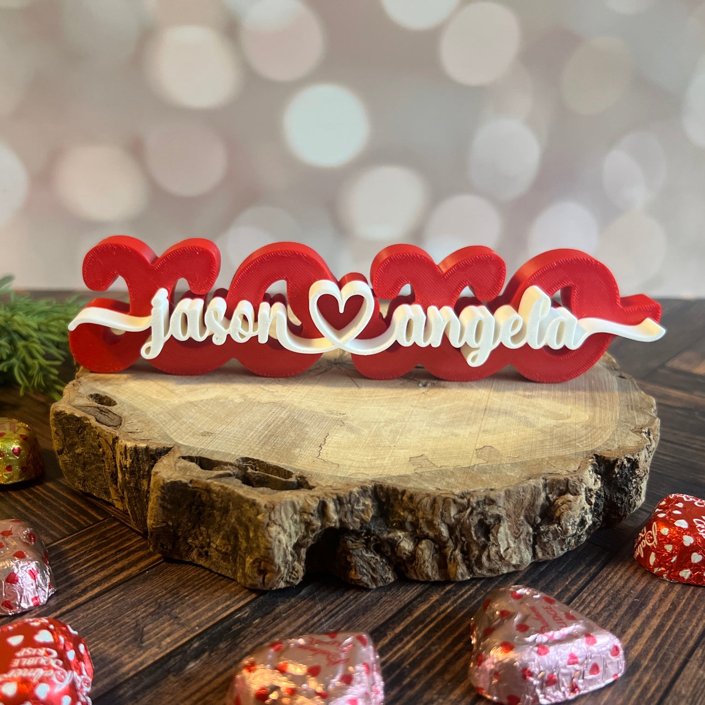 XOXO Personalized 3D Printed Sign