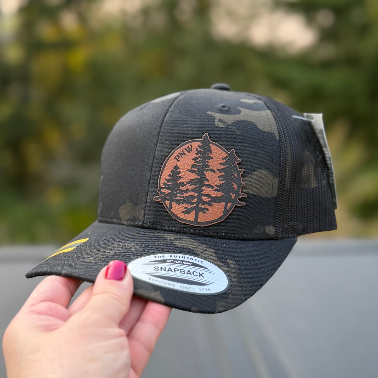 PNW Black Multi Camo Classic Snapback Yunpoong