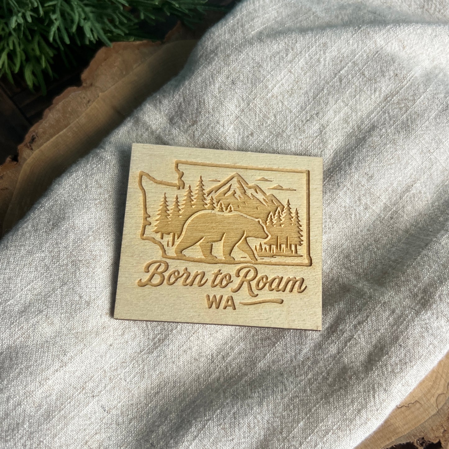 Born To Roam WA Magnet