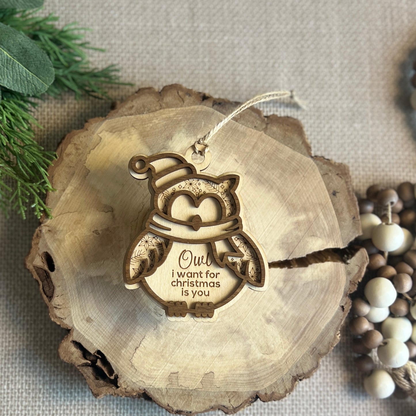 Owl Christmas Ornament