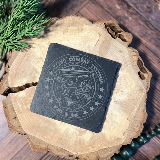 Code 290 Set of 4 Slate Coaster