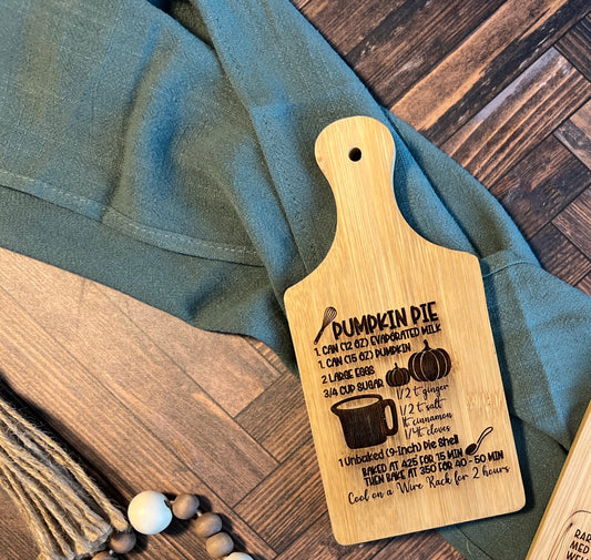 Pumpkin Pie Mini Cutting Board