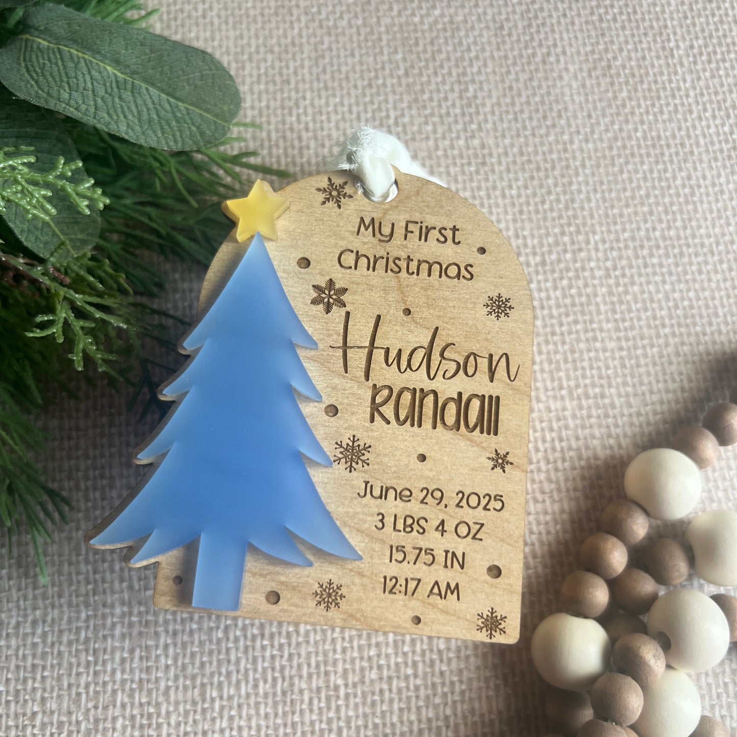 Birth Announcement Ornament