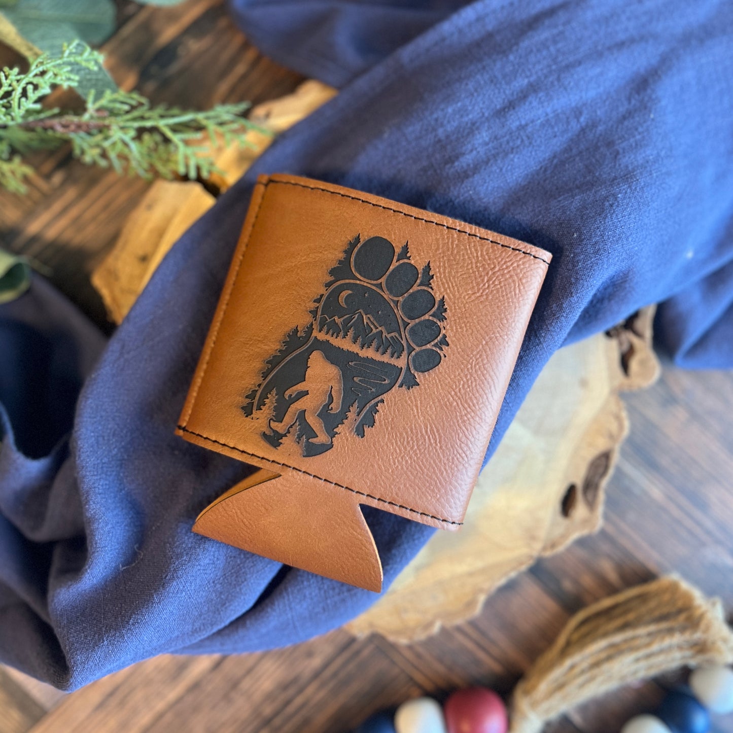 Bigfoot Leatherette Can Cooler