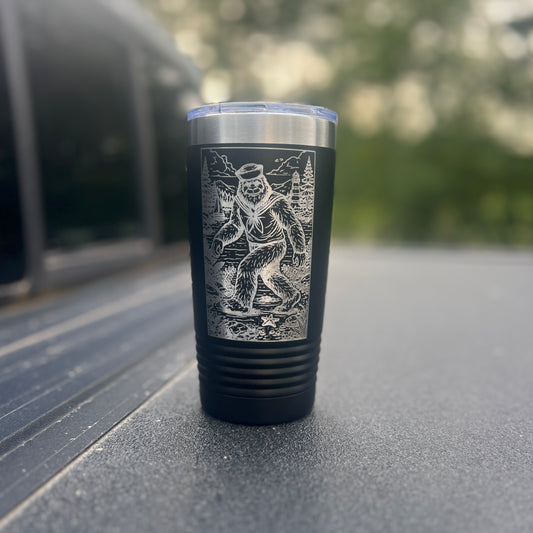Bigfoot Sailor Tumbler