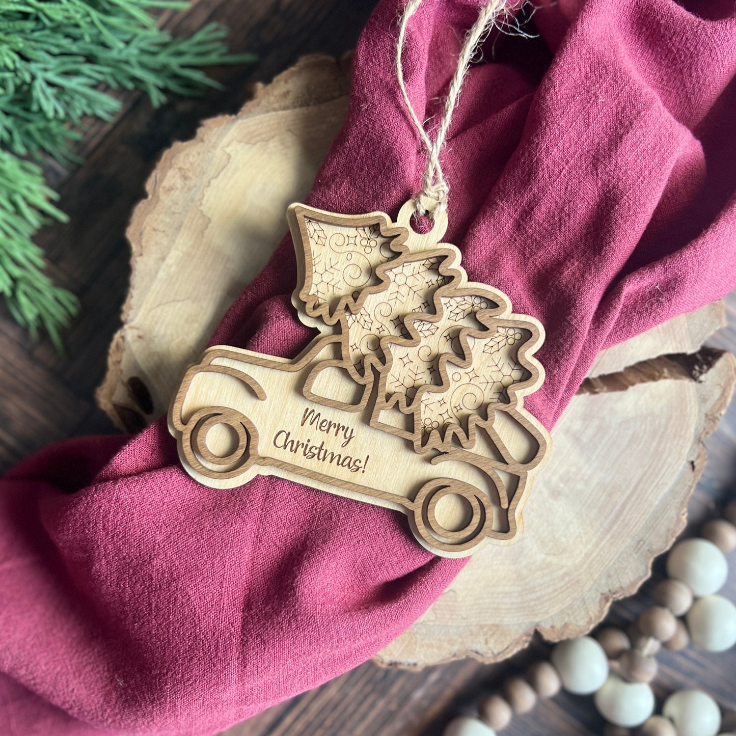 Old Truck Christmas Ornament