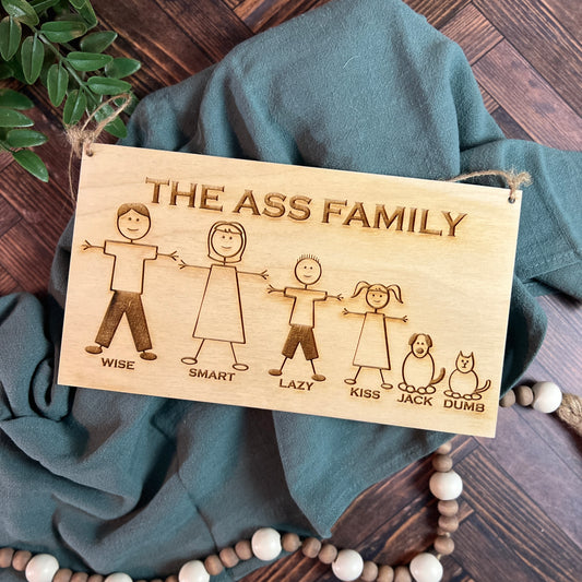 Ass Family Sign