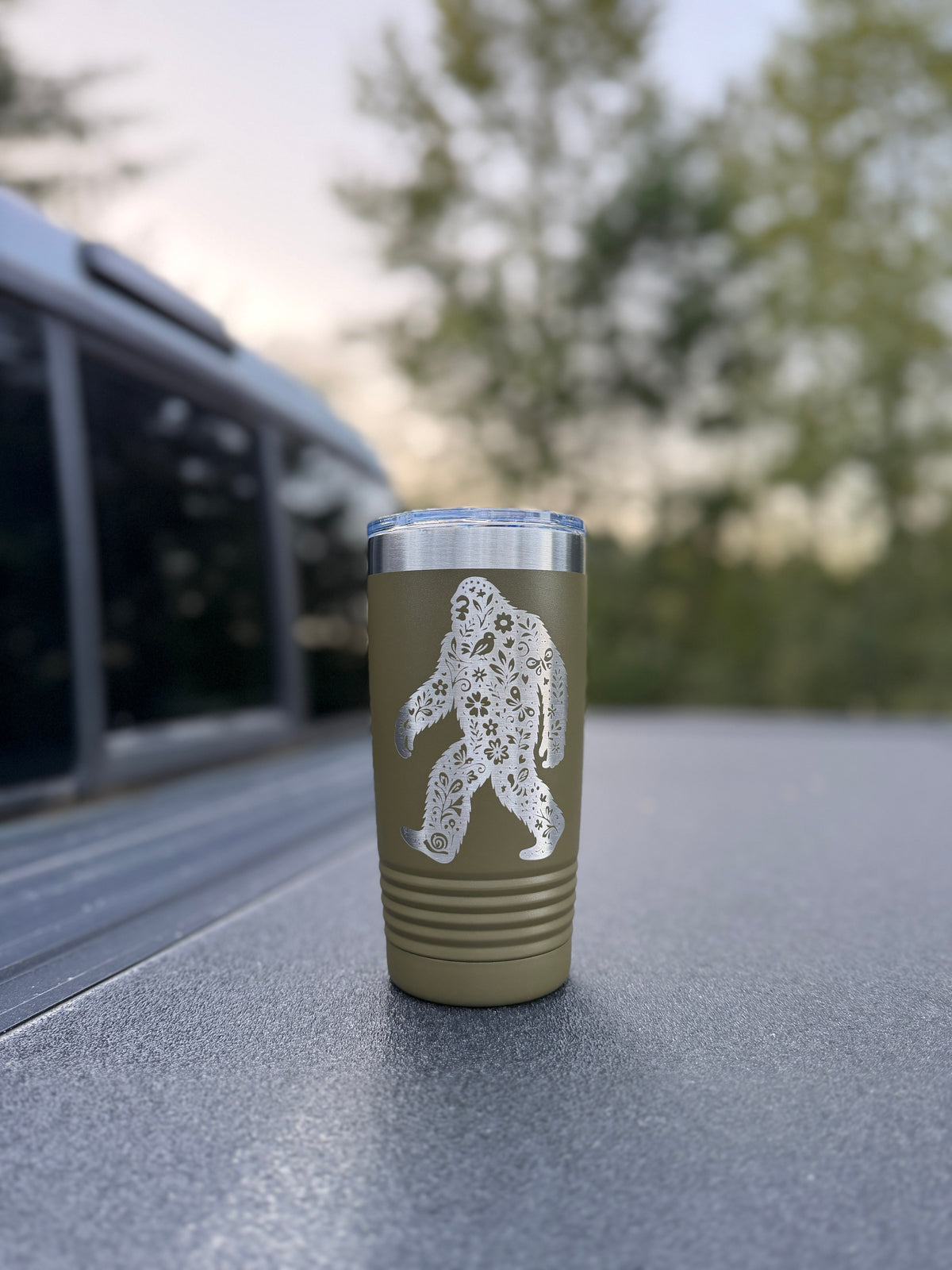 Floral Bigfoot Tumbler