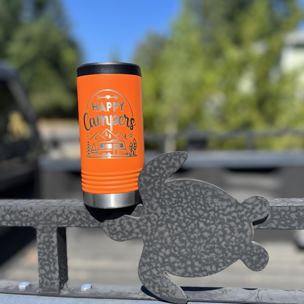 Happy Camper Stainless Insulated Slim Can Holder