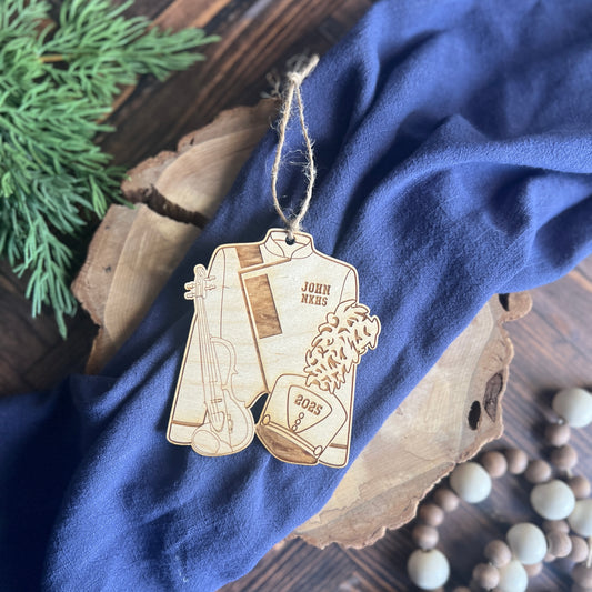 Violin Wooden Ornament