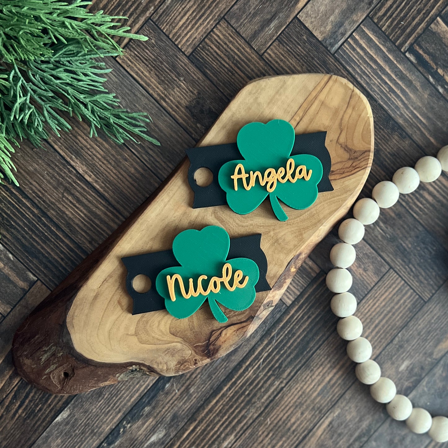 Shamrock Personalized Tumbler Topper