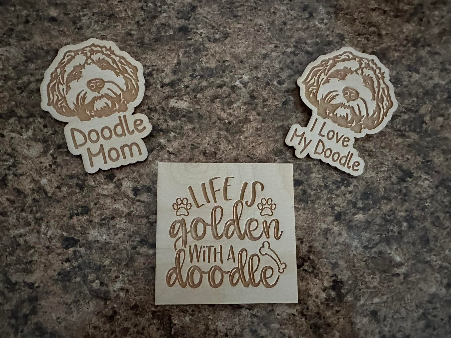 Life is Golden with a Doodle Magnet