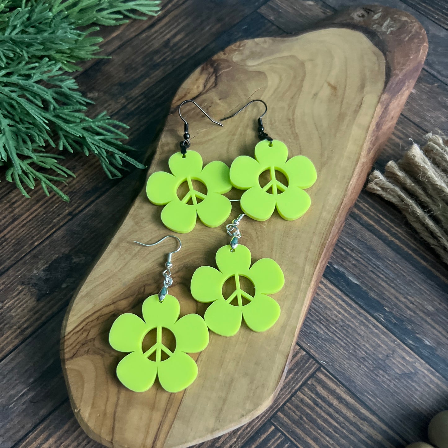 Peace Daisy Earrings