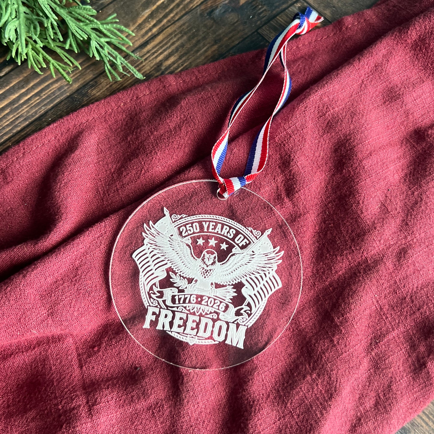 America 250 Christmas Ornament