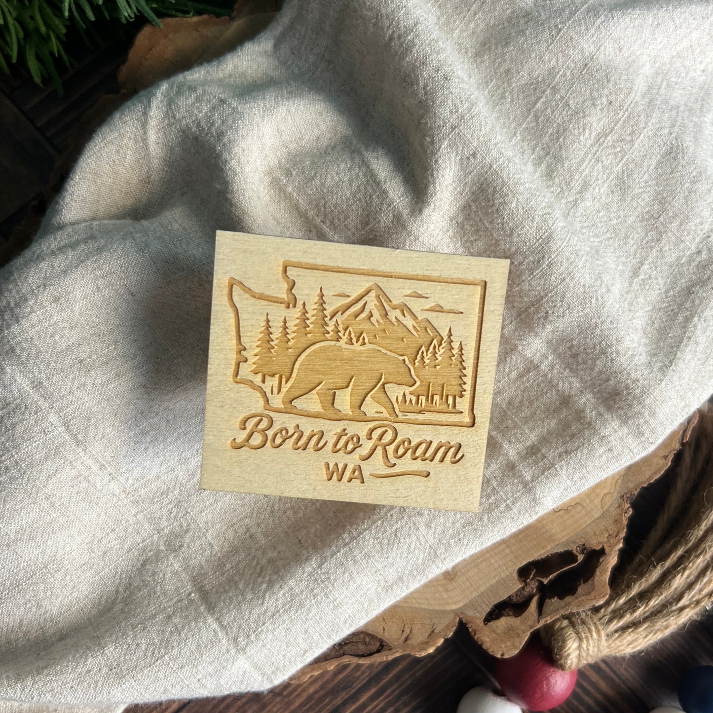Born To Roam WA Magnet