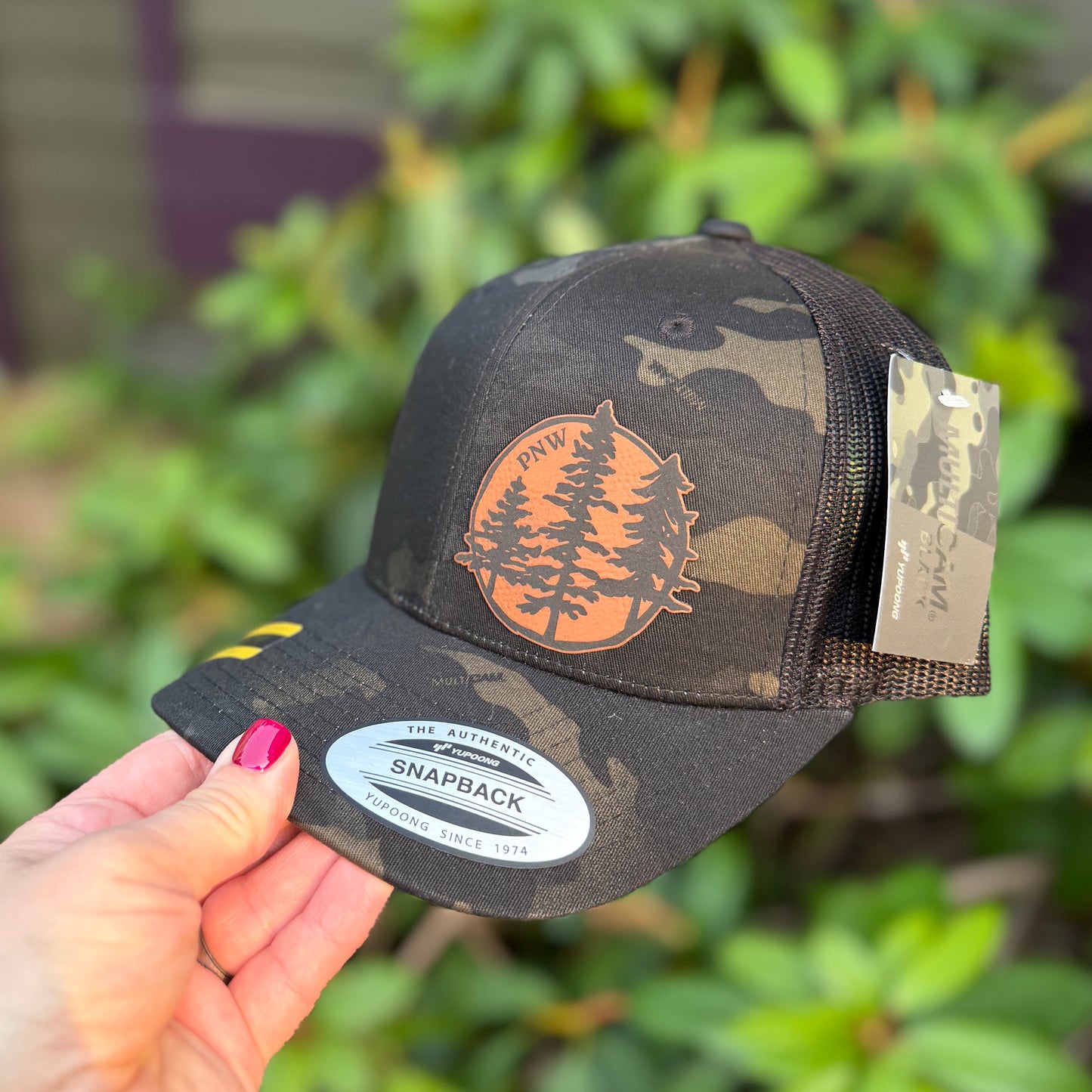 PNW Black Multi Camo Classic Snapback Yunpoong