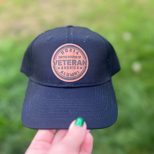 DD214 Alumni Veteran Navy Port & Company Velcro Hat