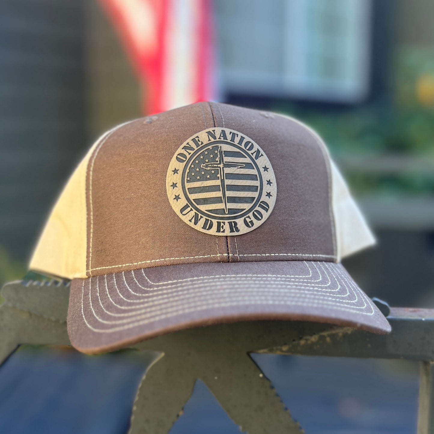 One Nation Under God 312 Coffee/Khaki Hat
