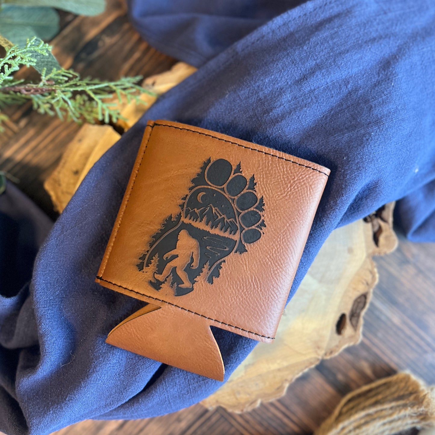 Bigfoot Leatherette Can Cooler