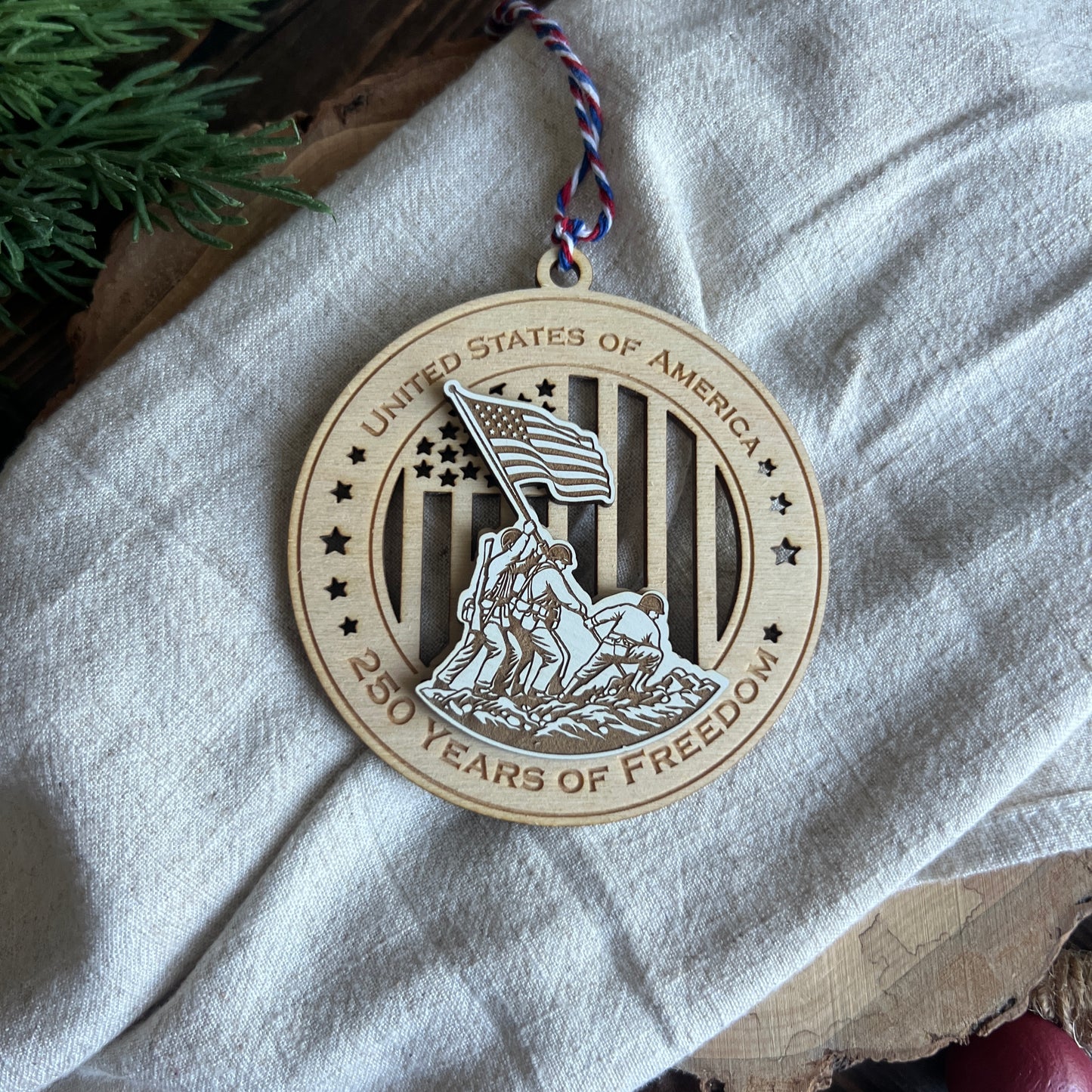 250th Anniversary Ornament USA