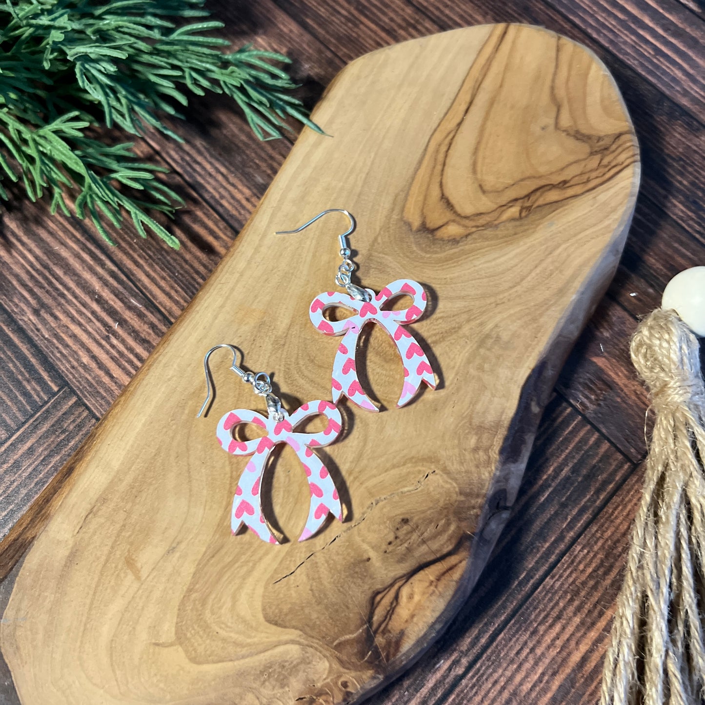 Heart Bow Earrings
