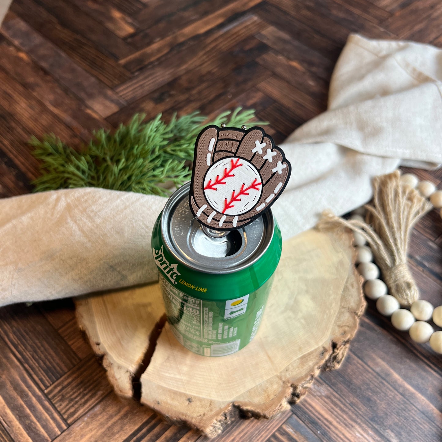 Baseball Soda Can Opener
