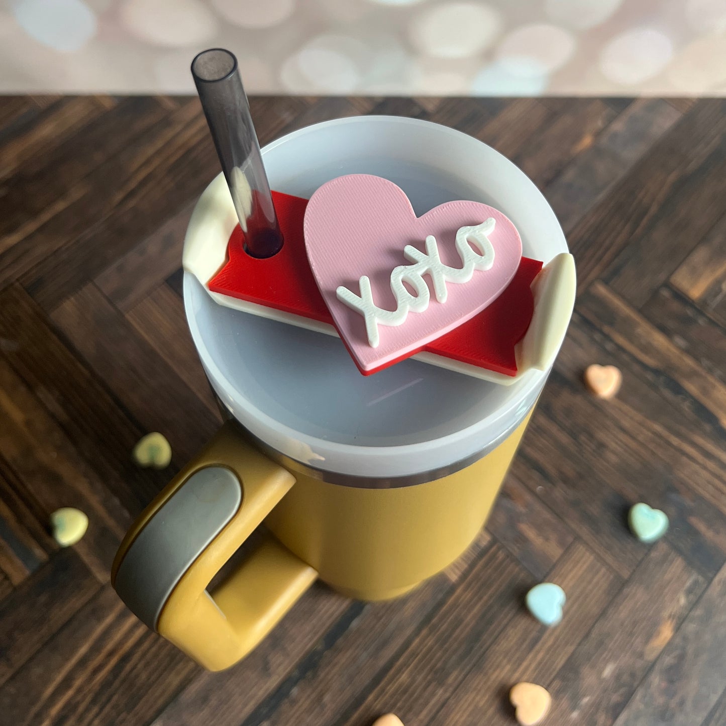 Heart Personalized Tumbler Topper