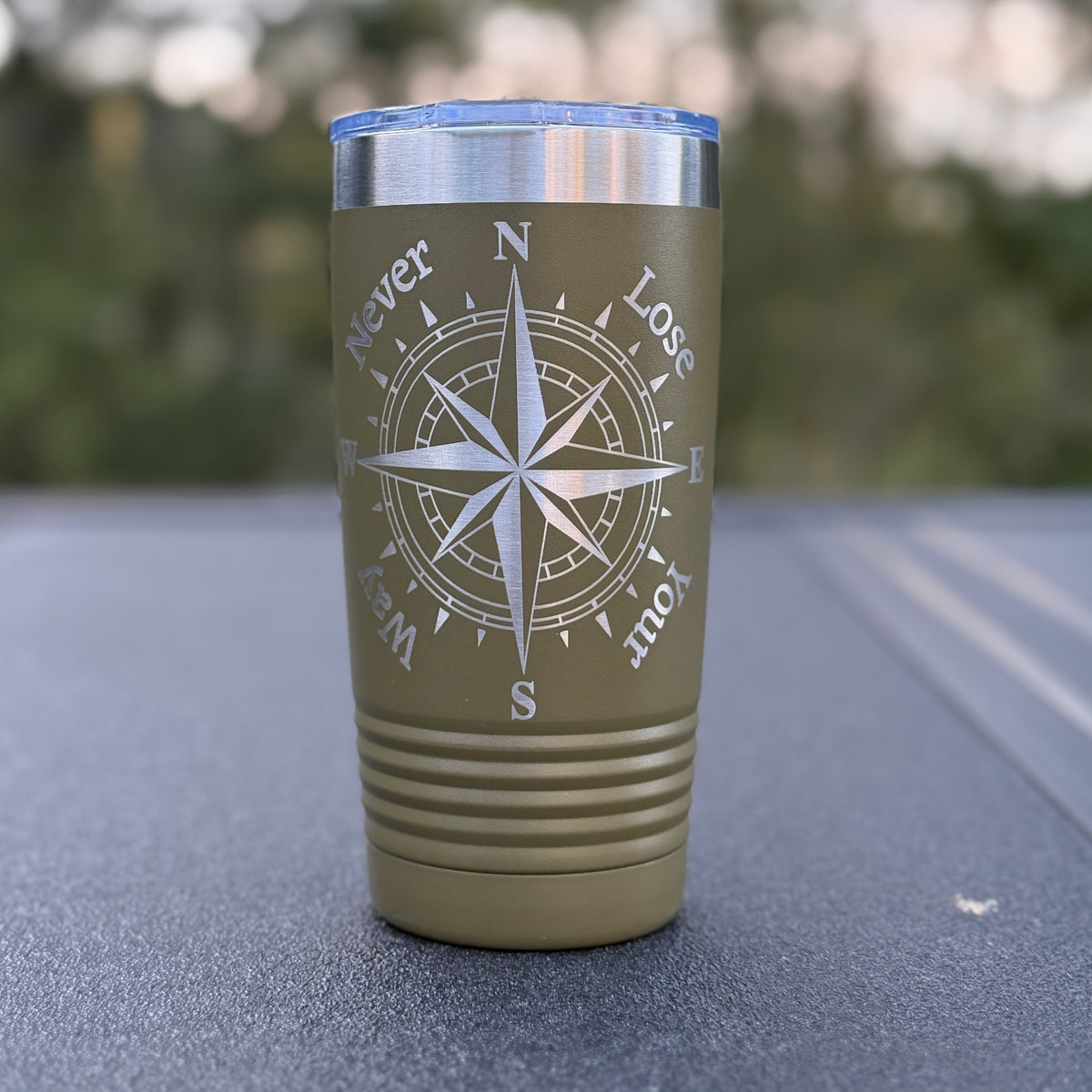 Never Lose Your Way Coffee Tumbler