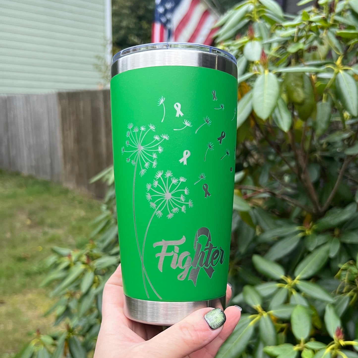 Mental Health Awareness Fighter Travel Coffee Cup